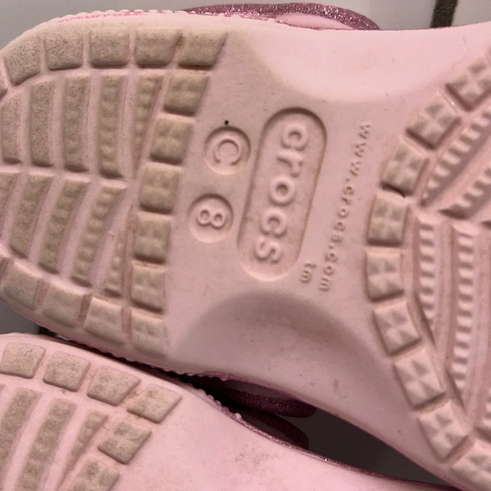 CROCS pink glitter